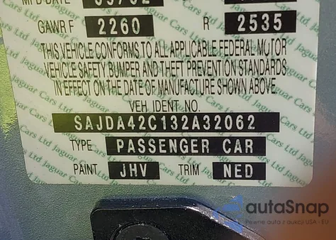 SAJDA42C132A32062